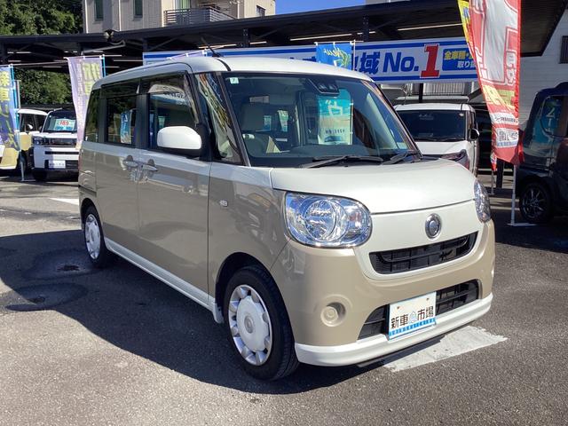 ムーヴキャンバス Ｘ　ＳＡＩＩＩ　修復歴無　車検Ｒ９．７月　ＥＴＣ　バックカメラ　両側スライドドア　ナビ　地デジＴＶ　オートライト　スマートキー　アイドリングストップ　電動格納ミラー　ベンチシート　１オーナ　ＤＶＤ再生（3枚目）