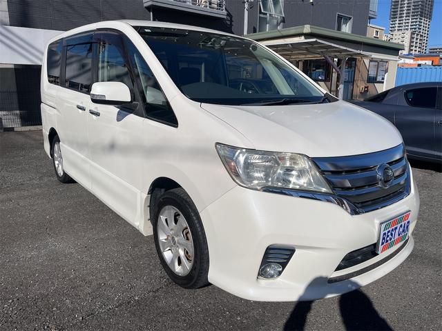 セレナ ハイウェイスター バックカメラ オートクルーズコントロール 両側電動スライドドア スマートキー 電動格納ミラー 後席モニター 3列シート CVT アルミホイール 盗難防止システム 衝突安全ボディ ABS ESC(8枚目)