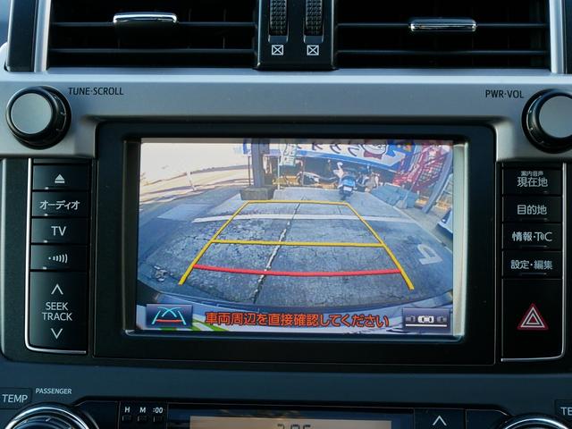 ランドクルーザープラド TX Lパッケージ メーカーナビ フェンダーミラーレス 寒冷地仕様 ETC2.0 クリアランスソナー 1オーナー 禁煙車 LEDヘッドライト ルーフレール 社外17インチアルミ 3列シート(26枚目)