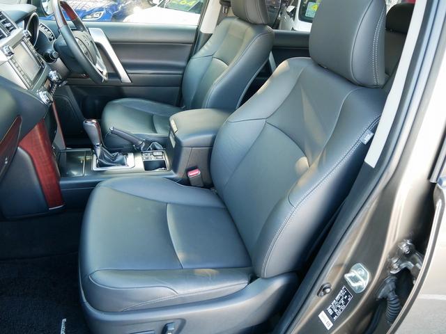 ランドクルーザープラド TX Lパッケージ メーカーナビ フェンダーミラーレス 寒冷地仕様 ETC2.0 クリアランスソナー 1オーナー 禁煙車 LEDヘッドライト ルーフレール 社外17インチアルミ 3列シート(47枚目)