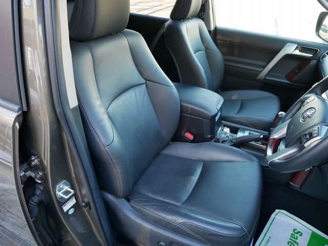 ランドクルーザープラド TX Lパッケージ メーカーナビ フェンダーミラーレス 寒冷地仕様 ETC2.0 クリアランスソナー 1オーナー 禁煙車 LEDヘッドライト ルーフレール 社外17インチアルミ 3列シート(53枚目)