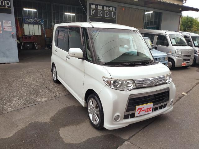 タント カスタムＲＳ　軽自動車・バッテリー新品交換・左側パワースライドドア・ナビ・地デジ・車内除菌抗菌済（3枚目）