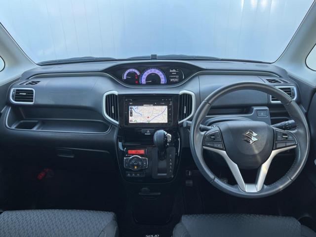 ソリオバンディット ハイブリッドＭＶ　電動スライドドア　デュアルカメラブレーキサポート　禁煙車　純正ナビ　全周囲カメラ　ＥＴＣ　Ｂｌｕｅｔｏｏｔｈ　フルセグ　スマートキー　シートヒーター　ＬＥＤヘッドライト　クルーズコントロール（2枚目）