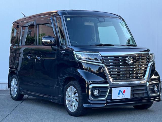 スペーシアカスタム ハイブリッドGS 電動スライドドア 衝突被害軽減システム 禁煙車 シートヒーター コーナーセンサー スマートキー LEDヘッド ETC 純正14インチアルミ オートライト オートエアコン Bluetooth CD(17枚目)