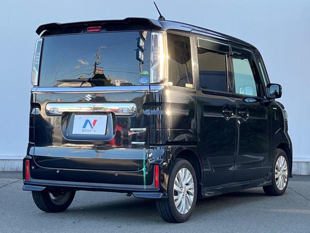 スペーシアカスタム ハイブリッドGS 電動スライドドア 衝突被害軽減システム 禁煙車 シートヒーター コーナーセンサー スマートキー LEDヘッド ETC 純正14インチアルミ オートライト オートエアコン Bluetooth CD(18枚目)