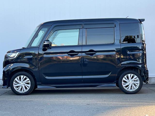 スペーシアカスタム ハイブリッドGS 電動スライドドア 衝突被害軽減システム 禁煙車 シートヒーター コーナーセンサー スマートキー LEDヘッド ETC 純正14インチアルミ オートライト オートエアコン Bluetooth CD(45枚目)