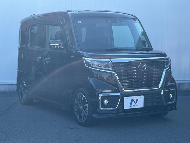 フレアワゴンカスタムスタイル ハイブリッドＸＴ　両側電動ドア　ＳＤナビ　全周囲カメラ　衝突被害軽減システム　ハーフレザーシート　シートヒーター　ＬＥＤヘッド　ビルトインＥＴＣ　クルコン　純正１５インチアルミ　車線逸脱警報　オートライト（17枚目）