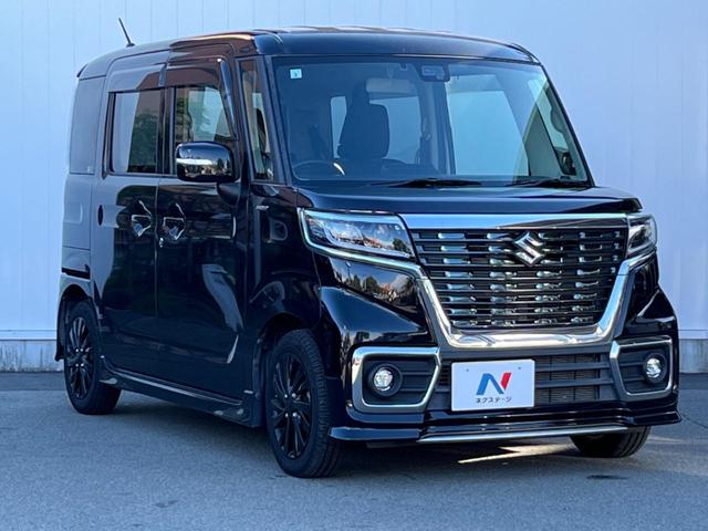 スペーシアカスタム ハイブリッドＧＳ　電動スライドドア　ＳＤナビ　バックカメラ　衝突被害軽減システム　禁煙車　シートヒーター　コーナーセンサー　スマートキー　ＬＥＤヘッド　ビルトインＥＴＣ　純正１４インチアルミ　オートライト（17枚目）