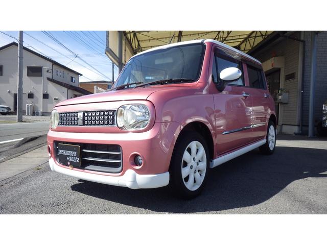 アルトラパン Ｘ　走行３７５２４ＫＭ　純正エアロパーツ　ホワイトルーフ　車検令和９年９月まで　クラリオンＳＤナビ地デジフルセグＴＶ　ＥＴＣ　スマートキー＆プッシュスタート　ホワイトアルミホイール　メッキアウターハンドル（2枚目）