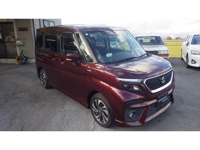 ソリオバンディット ハイブリッドＭＶ　ワンオーナー　全方位カメラ　１０インチナビ地デジフルセグＴＶ　デュアルカメラブレーキサポート　両側ワンタッチパワースライドドア　ナビ連携ドライブレコーダ　シートヒーター　ビルトインＥＴＣ　スマートキー（4枚目）