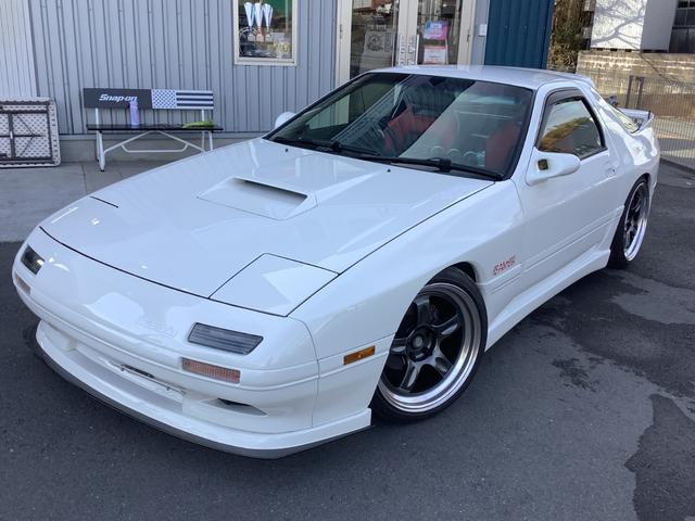 サバンナＲＸ－７ ＧＴ－Ｘ　自社マフラー／５ＭＴ／ＲＡＹＳ１８インチホイール／ＲＥＣＡＲＯシート／Ｄｅｆｉ追加メーター／オールペン／ハイフロウターボ／パワーＦＣ／カロッツェリアナビ、スピーカー／ＨＫＳＥＶＣ／ＫＯＹＯラジ（2枚目）