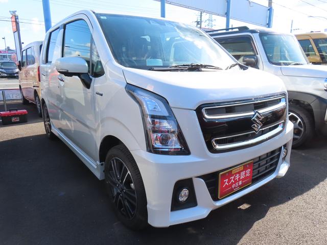 ワゴンＲスティングレー スティングレー　ＨＹＢＲＩＤ　Ｔ　４型　バックカメラ　オートライト　プッシュスタート　シートヒーター　オートエアコン　スズキセーフティーサポート　アイドリングストップ　盗難防止システム（3枚目）