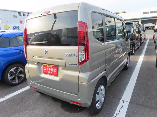 スペーシア ＨＹＢＲＩＤ　Ｇ　オートライト　スライドドア　プッシュスタート　オートエアコン　スズキセーフティーサポート　盗難防止システム（4枚目）