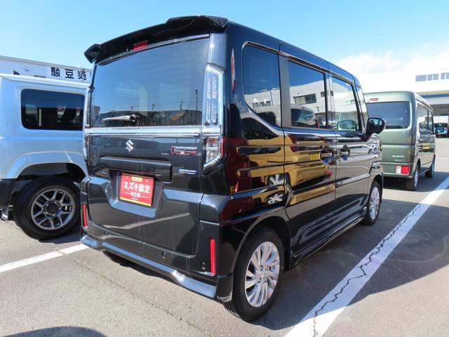 スペーシアカスタム カスタム　ＨＹＢＲＩＤ　ＧＳ　オートライト　Ｂｌｕｅｔｏｏｔｈ　スライドドア　純正ナビ　プッシュスタート　シートヒーター　オートエアコン　スズキセーフティーサポート　アイドリングストップ　盗難防止システム（5枚目）