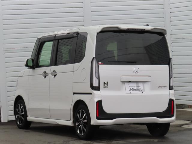 Ｎ－ＢＯＸカスタム コーディネートスタイル　オートクルーズ　禁煙　エアロ　ワンオーナー　フルセグ対応　Ｗ電動ドア　シートヒータ　ＬＥＤ　ＥＳＣ　リアカメラ　ＥＴＣ　整備記録簿　ソナー　ベンチシート　ＤＶＤ　エアコン（2枚目）