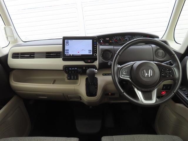 Ｎ－ＢＯＸ Ｇ・ＥＸターボホンダセンシング　左右パワースライドドア　後カメラ　禁煙　１オーナ　ＤＶＤ再生可　ターボ　サイドエアバッグ　フルセグ　ドラレコ　ＬＥＤ　ナビＴＶ　ＥＴＣ　スマートキー　横滑り防止　ＡＡＣ（3枚目）