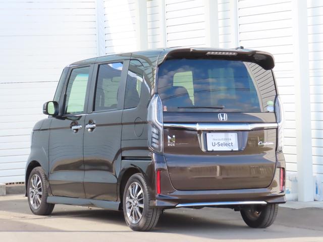 Ｎ－ＢＯＸカスタム Ｌ　Ｌ・ナビ・リアカメラ・ドラレコ前後・ＥＴＣ・禁煙・ワンオーナー　両席電動スライドドア　１オーナー　サイドエアバッグ　ナビＴＶ　Ａストップ　シートヒータ　ベンチシート　点検記録簿　キーフリーシステム（2枚目）