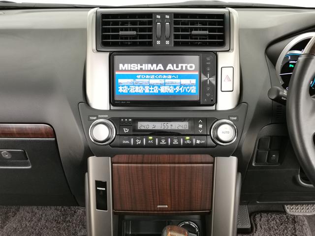 ランドクルーザープラド TX 5名 純正スポイラー 純正ルーフレール LEDヘッドライト リフトアップ 純正アルミ 前後クリアランスソナー ウッド革コンビハン シートカバー スマートキー プッシュスタート 整備記録簿(8枚目)