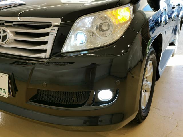 ランドクルーザープラド TX 5名 純正スポイラー 純正ルーフレール LEDヘッドライト リフトアップ 純正アルミ 前後クリアランスソナー ウッド革コンビハン シートカバー スマートキー プッシュスタート 整備記録簿(9枚目)