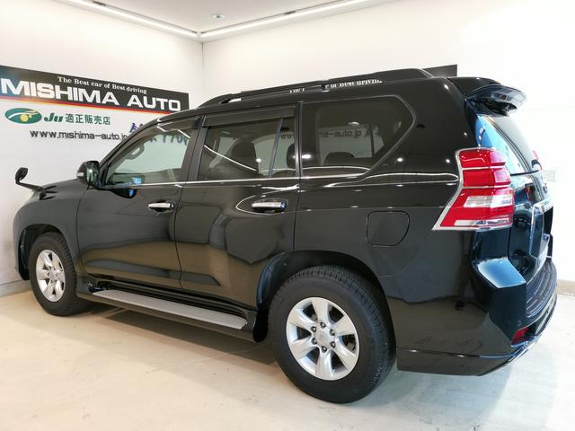 ランドクルーザープラド TX 5名 純正スポイラー 純正ルーフレール LEDヘッドライト リフトアップ 純正アルミ 前後クリアランスソナー ウッド革コンビハン シートカバー スマートキー プッシュスタート 整備記録簿(11枚目)