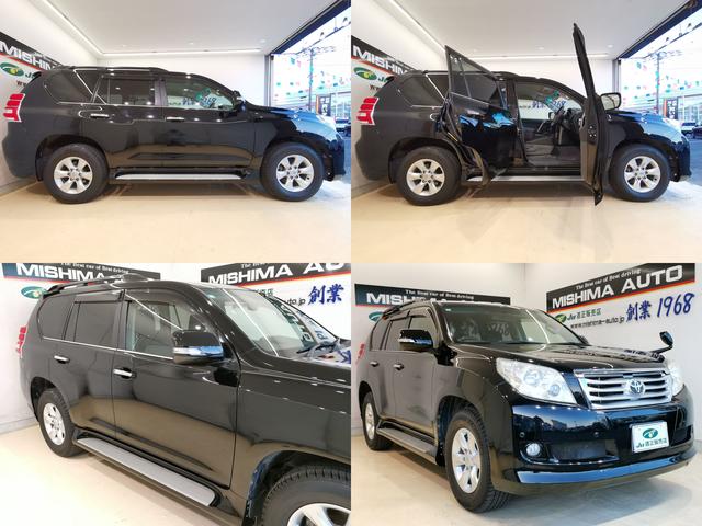 ランドクルーザープラド TX 5名 純正スポイラー 純正ルーフレール LEDヘッドライト リフトアップ 純正アルミ 前後クリアランスソナー ウッド革コンビハン シートカバー スマートキー プッシュスタート 整備記録簿(13枚目)