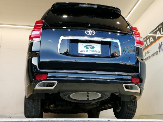 ランドクルーザープラド TX 5名 純正スポイラー 純正ルーフレール LEDヘッドライト リフトアップ 純正アルミ 前後クリアランスソナー ウッド革コンビハン シートカバー スマートキー プッシュスタート 整備記録簿(15枚目)