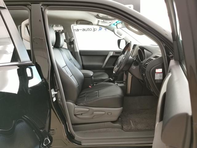 ランドクルーザープラド TX 5名 純正スポイラー 純正ルーフレール LEDヘッドライト リフトアップ 純正アルミ 前後クリアランスソナー ウッド革コンビハン シートカバー スマートキー プッシュスタート 整備記録簿(18枚目)