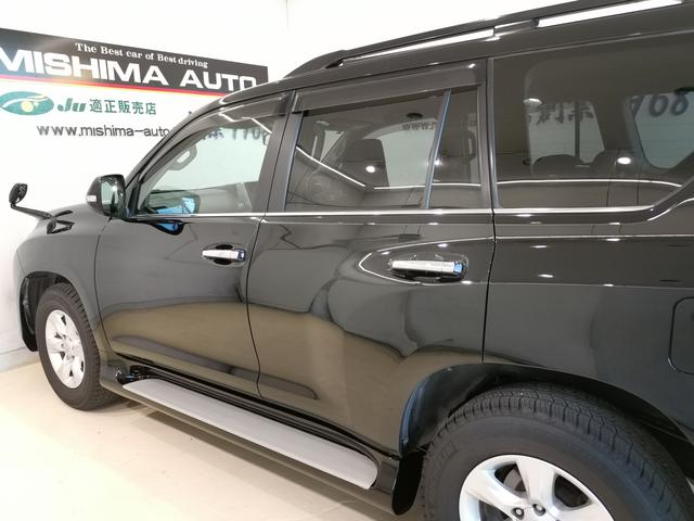 ランドクルーザープラド TX 5名 純正スポイラー 純正ルーフレール LEDヘッドライト リフトアップ 純正アルミ 前後クリアランスソナー ウッド革コンビハン シートカバー スマートキー プッシュスタート 整備記録簿(40枚目)