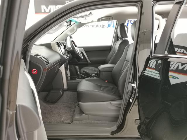 ランドクルーザープラド TX 5名 純正スポイラー 純正ルーフレール LEDヘッドライト リフトアップ 純正アルミ 前後クリアランスソナー ウッド革コンビハン シートカバー スマートキー プッシュスタート 整備記録簿(45枚目)