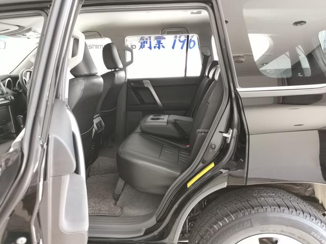 ランドクルーザープラド TX 5名 純正スポイラー 純正ルーフレール LEDヘッドライト リフトアップ 純正アルミ 前後クリアランスソナー ウッド革コンビハン シートカバー スマートキー プッシュスタート 整備記録簿(46枚目)