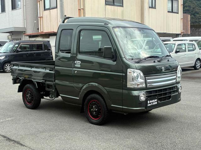 スーパーキャリイ X 4WD 軽トラック MT 衝突被害軽減システム クリアランスソナー レーンアシスト ETC キーレスエントリー ESC エアコン パワーウィンドウ 記録簿 CD USB(3枚目)