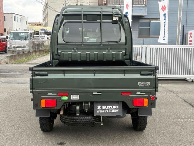 スーパーキャリイ X 4WD 軽トラック MT 衝突被害軽減システム クリアランスソナー レーンアシスト ETC キーレスエントリー ESC エアコン パワーウィンドウ 記録簿 CD USB(7枚目)