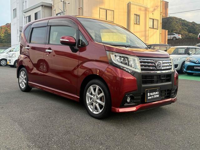 ムーヴ カスタム　Ｘ　ＳＡ　バックカメラ　ナビ　ＴＶ　クリアランスソナー　衝突被害軽減システム　ＬＥＤヘッドランプ　スマートキー　アイドリングストップ　電動格納ミラー　ベンチシート　ＣＶＴ　盗難防止システム　ＡＢＳ　ＥＳＣ（3枚目）