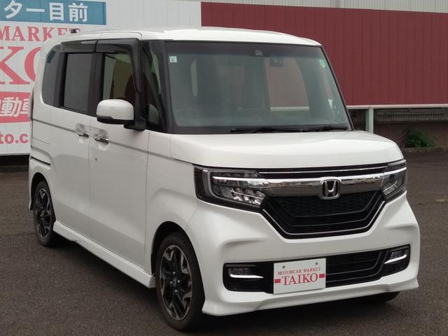 Ｎ－ＢＯＸカスタム Ｇ・Ｌターボホンダセンシング　１オーナー車　ナビ付き　フルセグＴＶ　ＤＶＤ　ドラレコ　バックモニター　ＬＥＤヘッドライト　両側パワースライドドア　純正１５インチアルミホイール　ハーフレザー調シート　新車保証書　取扱説明書（3枚目）