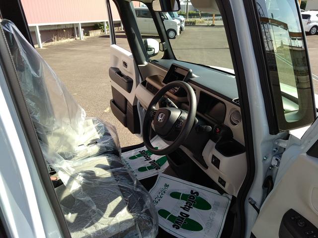 Ｎ－ＢＯＸ ベースグレード　ナビ　フルセグＴＶ　バックモニター　ドラレコ前後　ＥＴＣ　ボディコーティング　スマートキー　プッシュスタート　シートヒーター　オートエアコン　片側電動スライドドア　ベンチシート　新車保証書（22枚目）