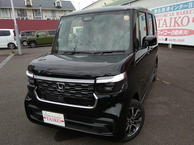 Ｎ－ＢＯＸカスタム ベースグレード　ナビ　フルセグＴＶ　バックモニター　ドラレコ前後　ＥＴＣ　ボディコーティング　スマートキー　プッシュスタート　シートヒーター　オートエアコン　片側電動スライドドア　ベンチシート　新車保証書（2枚目）