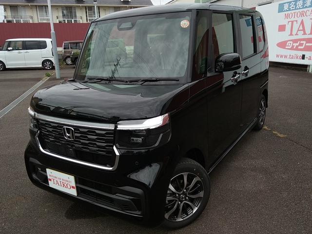 Ｎ－ＢＯＸカスタム ベースグレード　ナビ　フルセグＴＶ　バックモニター　ドラレコ前後　ＥＴＣ　ボディコーティング　スマートキー　プッシュスタート　シートヒーター　オートエアコン　片側電動スライドドア　ベンチシート　新車保証書（3枚目）