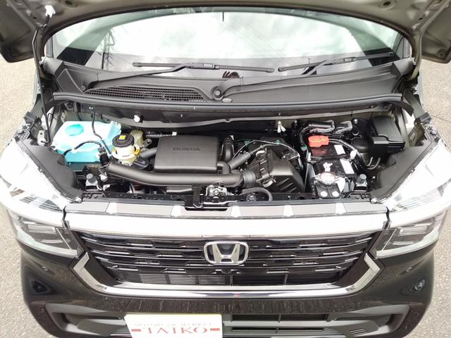 Ｎ－ＢＯＸカスタム ベースグレード　ナビ　フルセグＴＶ　バックモニター　ドラレコ前後　ＥＴＣ　ボディコーティング　スマートキー　プッシュスタート　シートヒーター　オートエアコン　片側電動スライドドア　ベンチシート　新車保証書（23枚目）