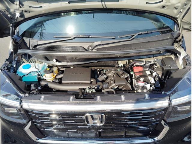 N-BOXカスタム ベースグレード Carrozzeria8インチナビゲーション ドライブレコーダー前後 ETC ボディーコーティング ドアバイザー フロアーマット ナンバー枠トリム スマートキー プッシュスタート シートヒーター(46枚目)