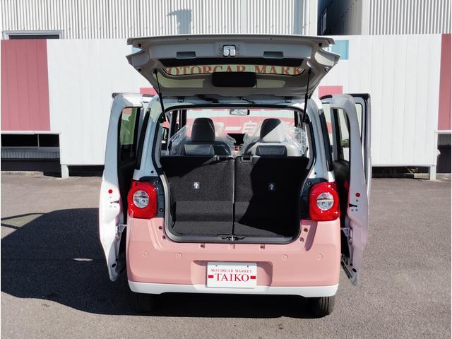 ムーヴキャンバス ストライプスＧ　ナビ　ＥＴＣ　ドラレコ前後　ボディーコーティング　両側電動スライドドア　ＥＳＣ　電動式パーキングブレーキ　ＵＳＢポート　ベンチシート　オートエアコン　フルフラットシート　ホットカップホルダー（19枚目）