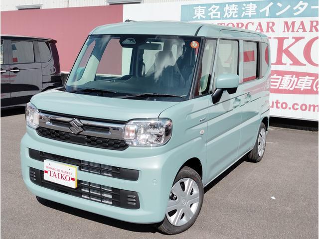 スペーシア ハイブリッドＧ　Ｐａｎａｓｏｎｉｃナビゲーション　フルセグＴＶ　ＤＶＤ再生　ドライブレコーダー前後　ＥＴＣ　ボディーコーティング　ＬＥＤヘッドライト　オートエアコン　スマートキー　タイヤ１５５／６５Ｒ１４（3枚目）