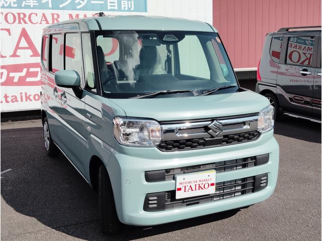 スペーシア ハイブリッドＧ　Ｐａｎａｓｏｎｉｃナビゲーション　フルセグＴＶ　ＤＶＤ再生　ドライブレコーダー前後　ＥＴＣ　ボディーコーティング　ＬＥＤヘッドライト　オートエアコン　スマートキー　タイヤ１５５／６５Ｒ１４（4枚目）