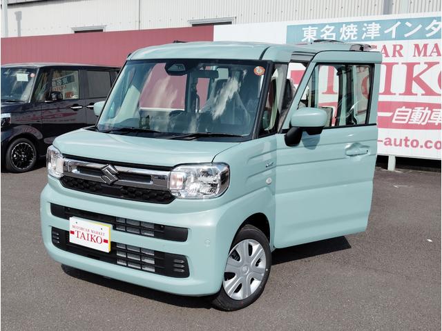 スペーシア ハイブリッドＧ　Ｐａｎａｓｏｎｉｃナビゲーション　フルセグＴＶ　ＤＶＤ再生　ドライブレコーダー前後　ＥＴＣ　ボディーコーティング　ＬＥＤヘッドライト　オートエアコン　スマートキー　タイヤ１５５／６５Ｒ１４（13枚目）