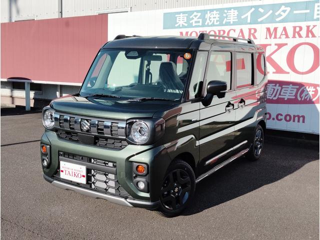 スペーシアギア ハイブリッドＸＺ　全方位モニター付き純正９インチナビゲーション　ＴＶ　６スピーカー　両側パワースライドドア　ＬＥＤヘットライト　ＬＥＤフォグランプ　ＬＥＤランプ付ターンドアミラー　１４インチアルミホイール（3枚目）