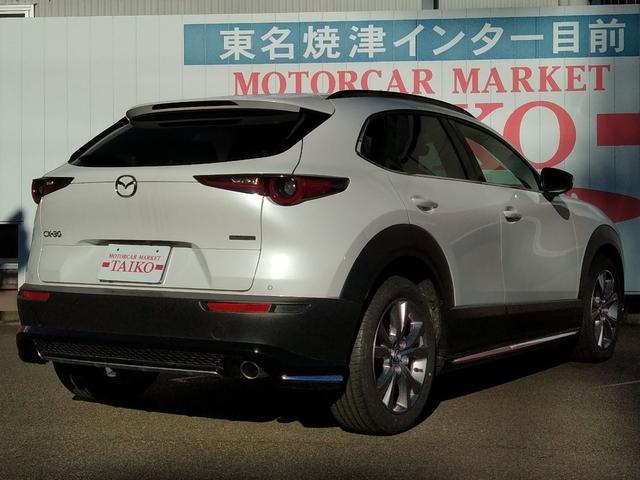 ＣＸ－３０ ２０Ｓ　アンダーガーニッシュセット　フロント　サイド　リア　リアルーフスポイラー　ルーフレール　ナンバープレートホルダー＊２　フロアーマット　全方位モニター付き純正ナビゲーション（9枚目）