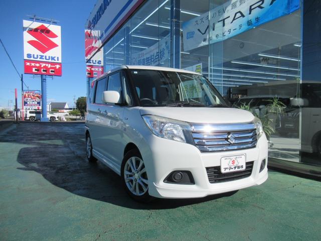 ソリオ ハイブリッドMX 7インチナビ/フルセグTV/バックカメラ/ETC車載器/ドライブレコーダー前後/片側電動スライドドア/プッシュスタート/純正アルミホイール/シートヒーター/(2枚目)