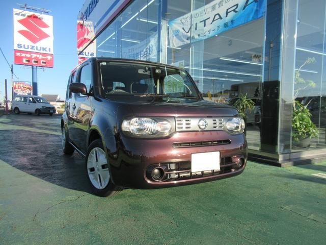 キューブ １５Ｘ　７インチナビ／フルセグＴＶ／ＣＤ、ＤＶＤ再生／ＡＭ　ＦＭラジオ／フロントドラレコ／プッシュスタート／マニュアルエアコン（2枚目）