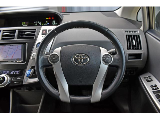 純正革巻きステアリング