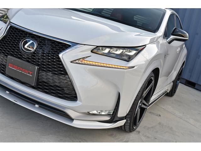 NX NX200t Fスポーツ 3眼LEDヘッドライト 電動ムーンルーフ パワーバックドア 赤革シート ESPRITフルエアロ ローダウン 22インチAW カラードフェンダー 純正ナビフルセグTV Bluetooth バックカメラ(21枚目)