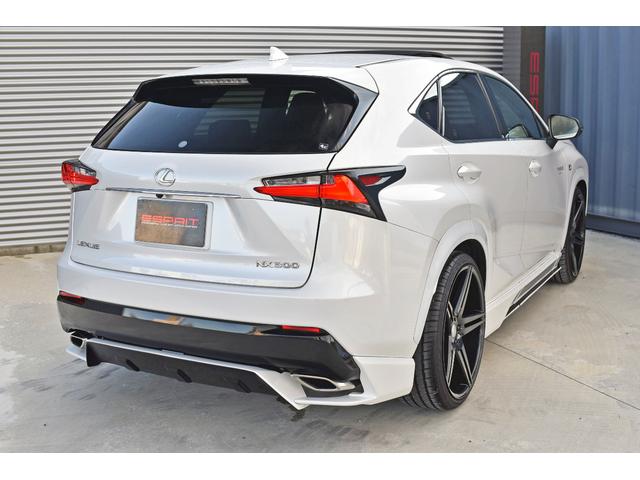 NX NX200t Fスポーツ 3眼LEDヘッドライト 電動ムーンルーフ パワーバックドア 赤革シート ESPRITフルエアロ ローダウン 22インチAW カラードフェンダー 純正ナビフルセグTV Bluetooth バックカメラ(27枚目)